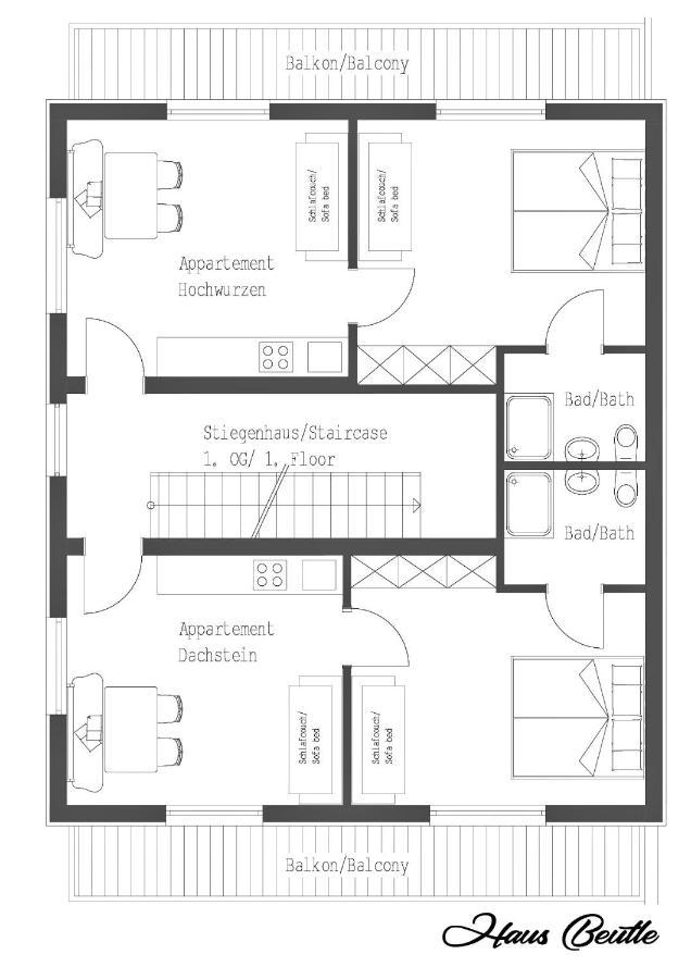 Ferienwohnung Haus Beutle Schladming Exterior foto